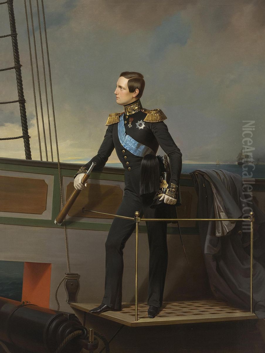 Portrait of Grand Duke Konstantin Nikolayevich Oil Painting by Georg von Bothmann