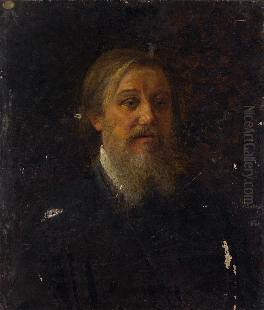 <<Portret neizvestnogo>> Oil Painting by Johann Koler