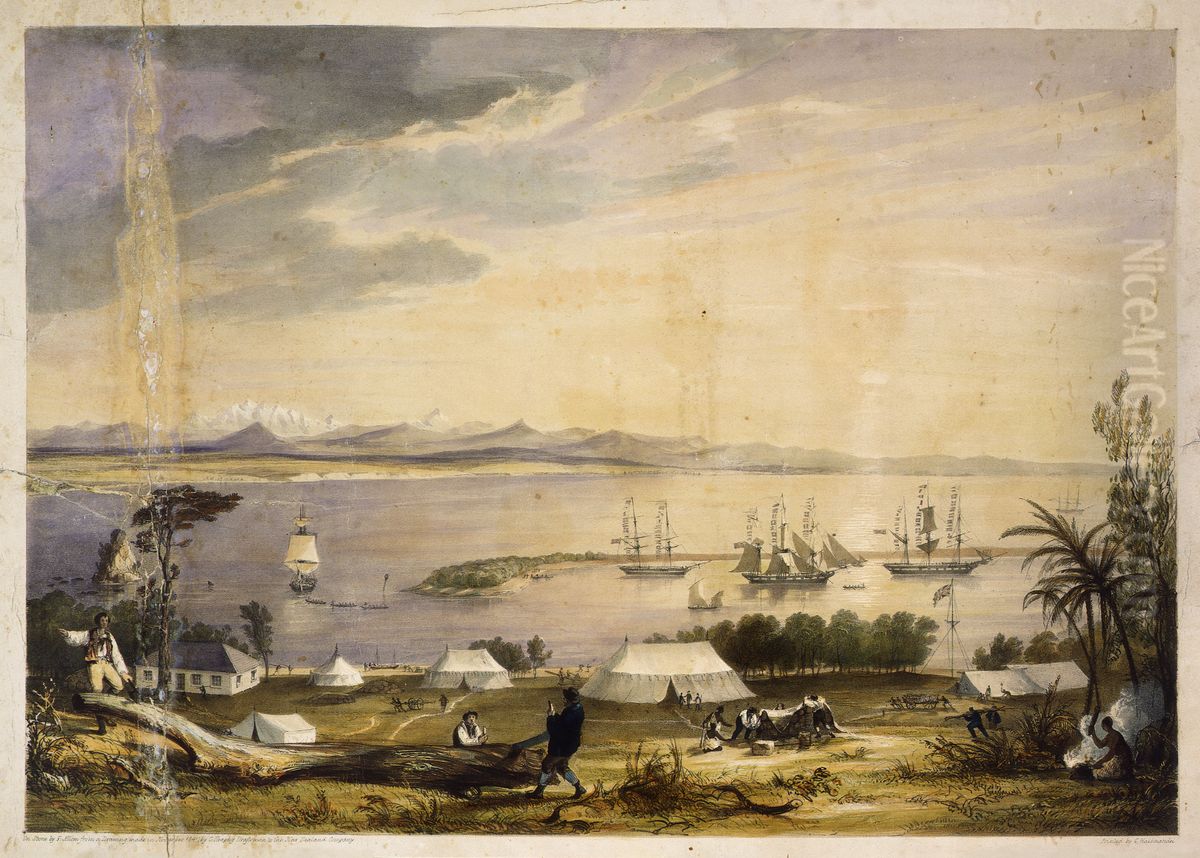 View of Nelson Haven 1992-0035-1728 Oil Painting by Charles Heaphy