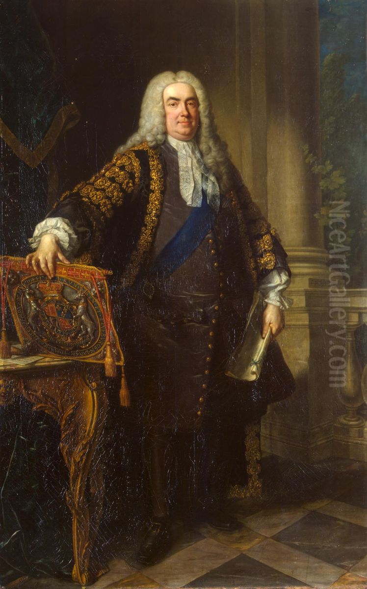 Portrait of Sir Robert Walpole Oil Painting by Jean-Baptiste van Loo