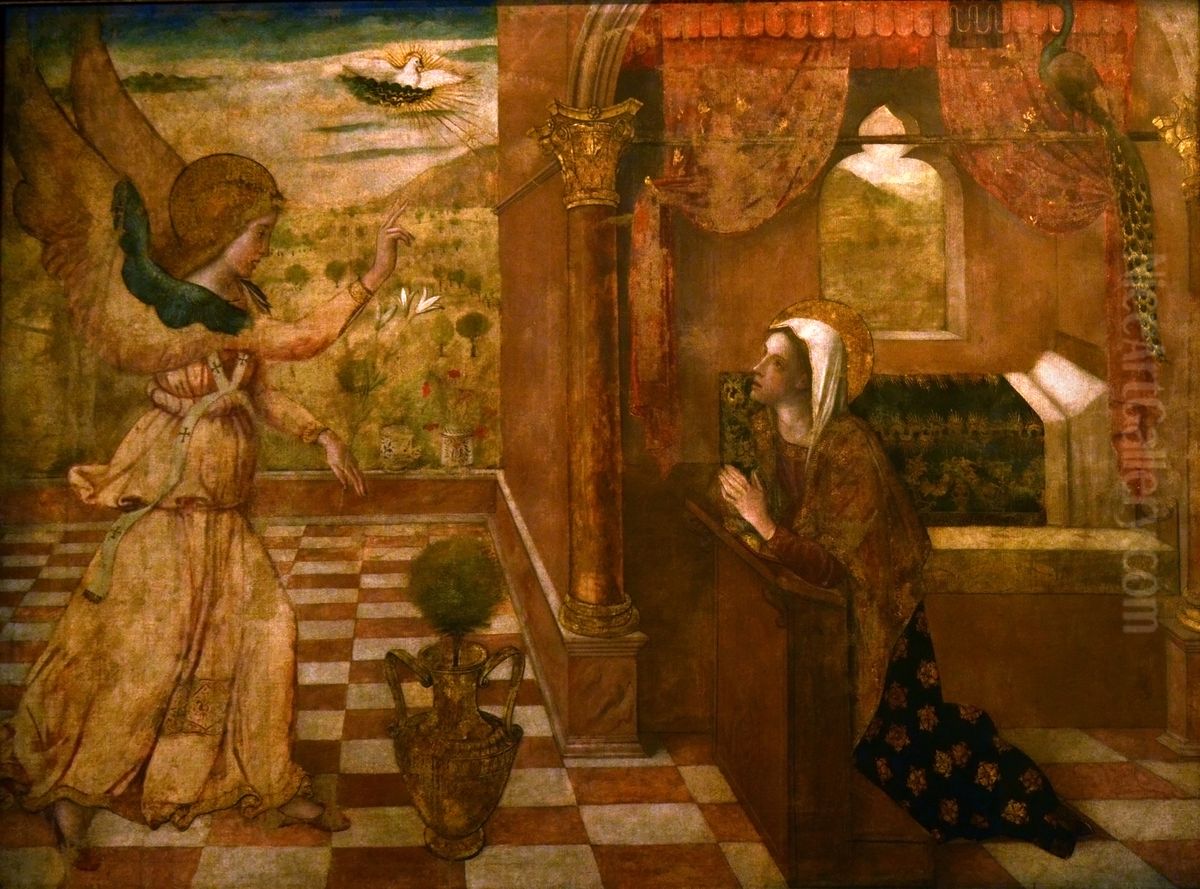 Annunciation Oil Painting by Jacopo Bellini