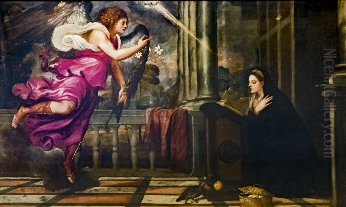 Annunciation Oil Painting by Titian