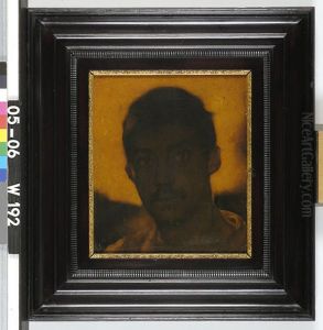 Zelfportret in tegenlicht te Londen