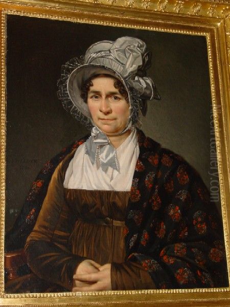 Johanna Hendrika Kraane (1755-1837) Oil Painting by Joseph Paelinck