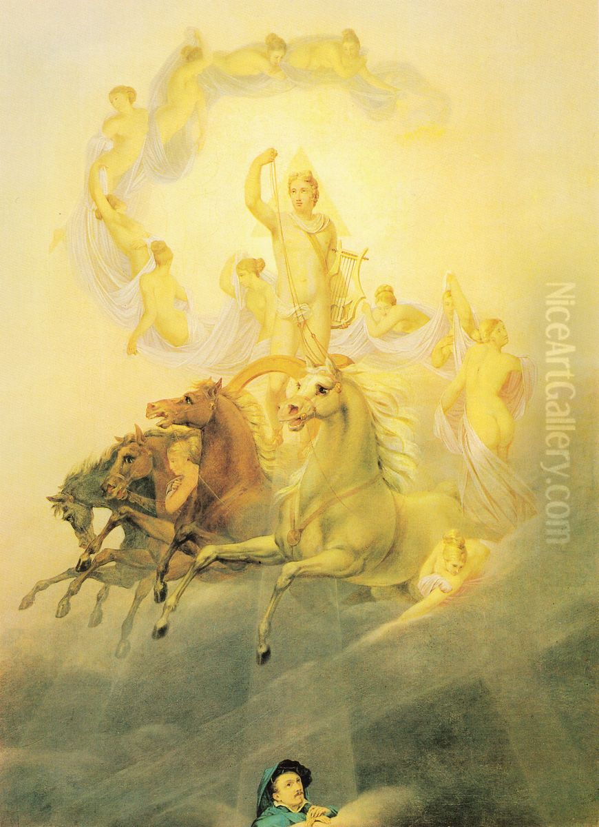 Apoll mit den Stunden Oil Painting by Georg Friedrich Kersting