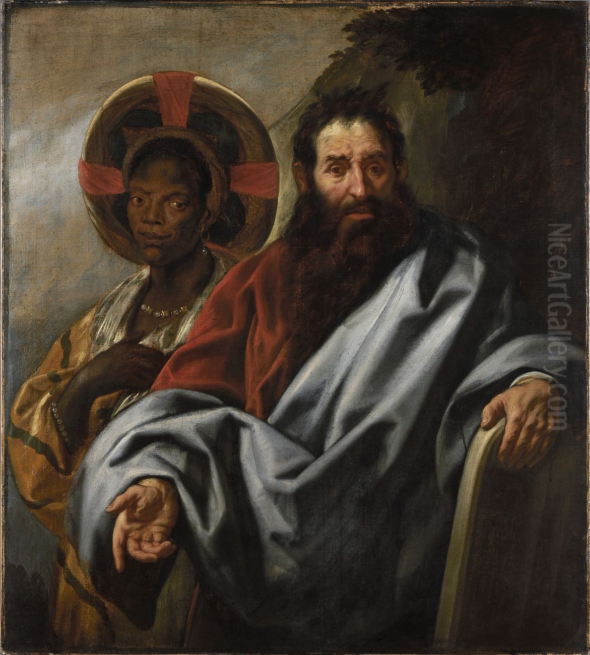 Moses and his Ethiopian wife Sephora Oil Painting by Jacob Jordaens