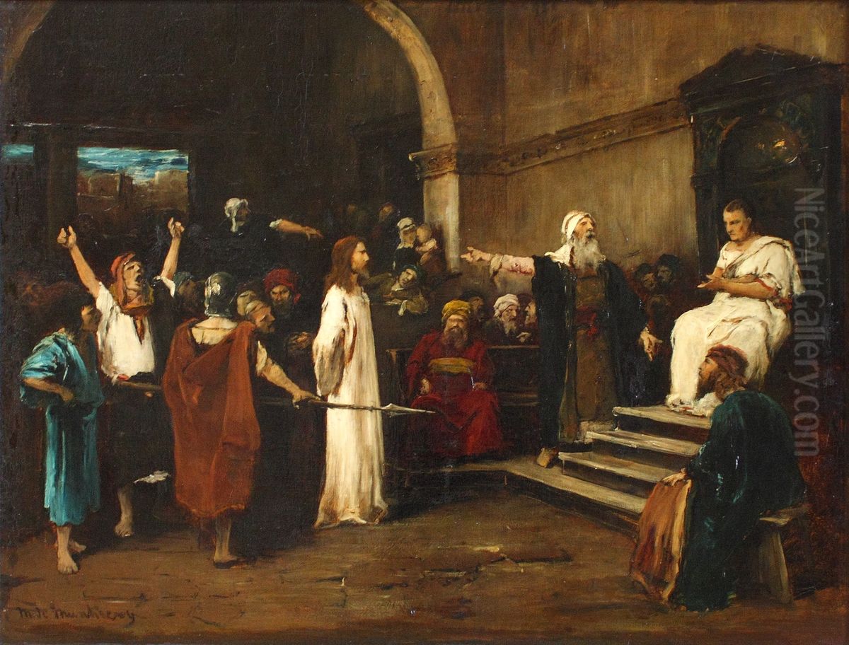 Le Christ devant Pilate[1] Oil Painting by Mihaly Munkacsy