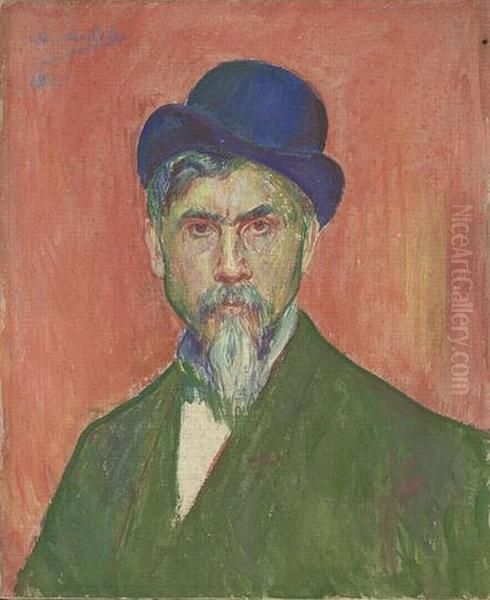 Self-portrait Oil Painting by Alexis Axilette