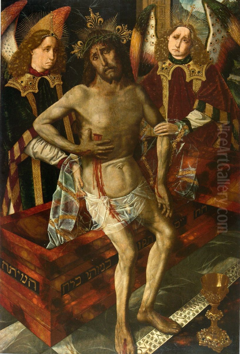 Crist de la Pietat, obra de Bartolome Bermejo 
Museu del Castell de Perelada Oil Painting by Bartolome Bermejo