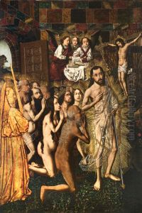 Crist guiant als patriarques al Paradis, taula de Bartolome Bermejo.
Es troba a l'institut Amatller d'Art Hispanic. En cessio al MNAC
