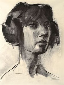 Portret van een jonge vrouw