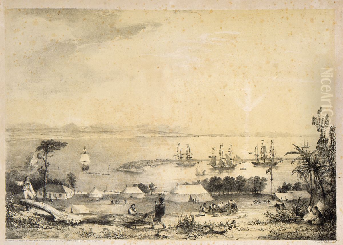 View of Nelson Haven 1992-0035-1825 Oil Painting by Charles Heaphy
