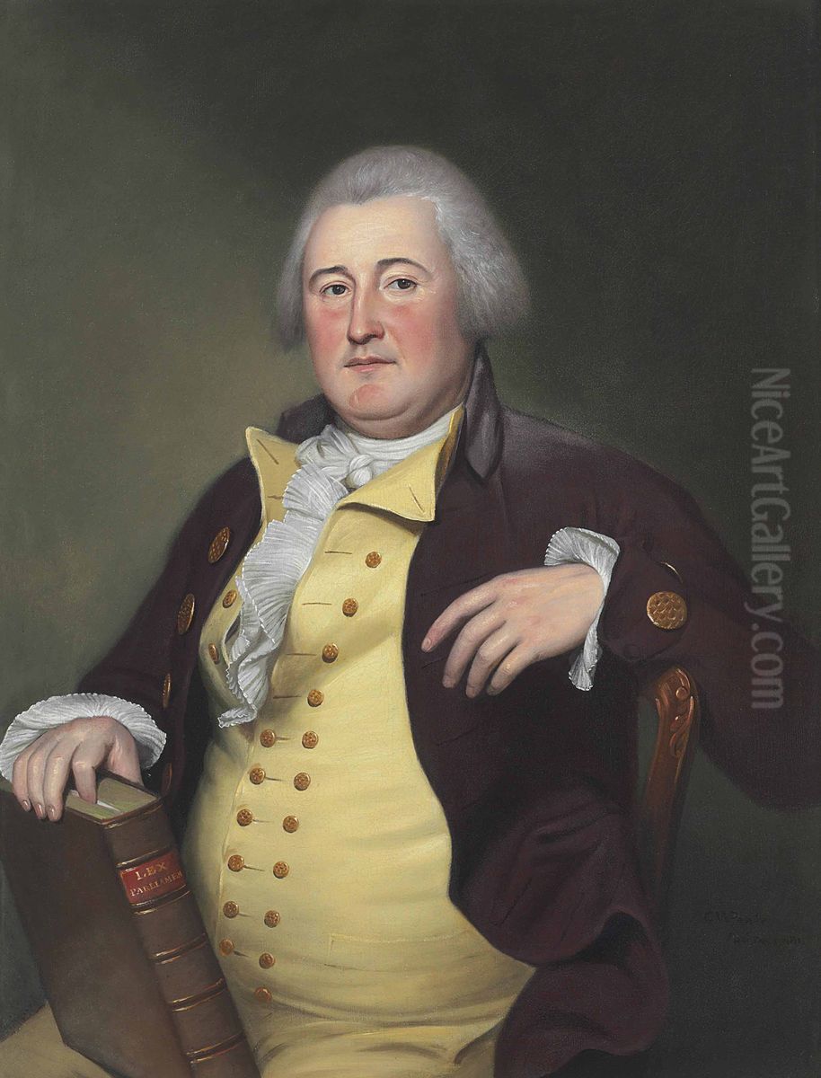 Portrait of a Gentleman, possibly Judge John Berrien Oil Painting by Charles Willson Peale