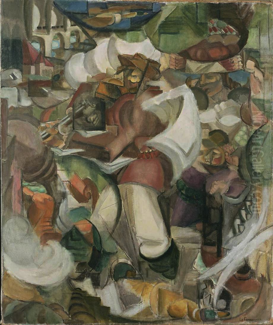 Le Chasseur (The Huntsman) Oil Painting by Henri Le Fauconnier