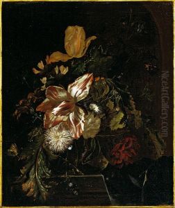 Flowers in a glass vase