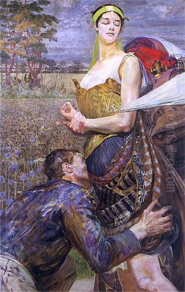 Polonia Oil Painting by Jacek Malczewski