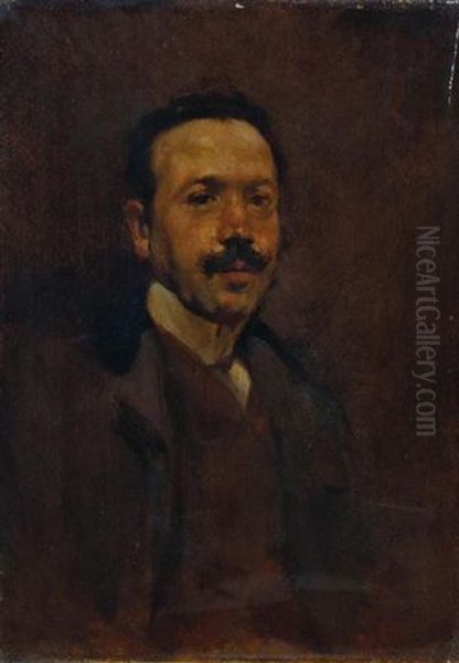 Portrait of Jose Francisco Trindade Coelho Oil Painting by Columbano Bordalo Pinheiro