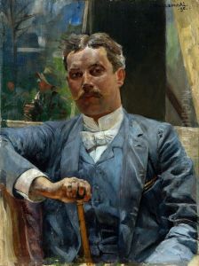 Portret Sobieslawa Bystrzynskiego, artysty Teatru Slowackiego w Krakowie
