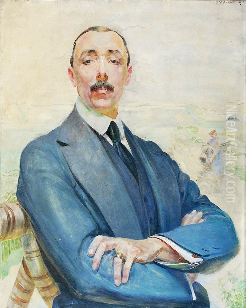 Portret Jana Albina Goetza Okocimskiego Oil Painting by Jacek Malczewski