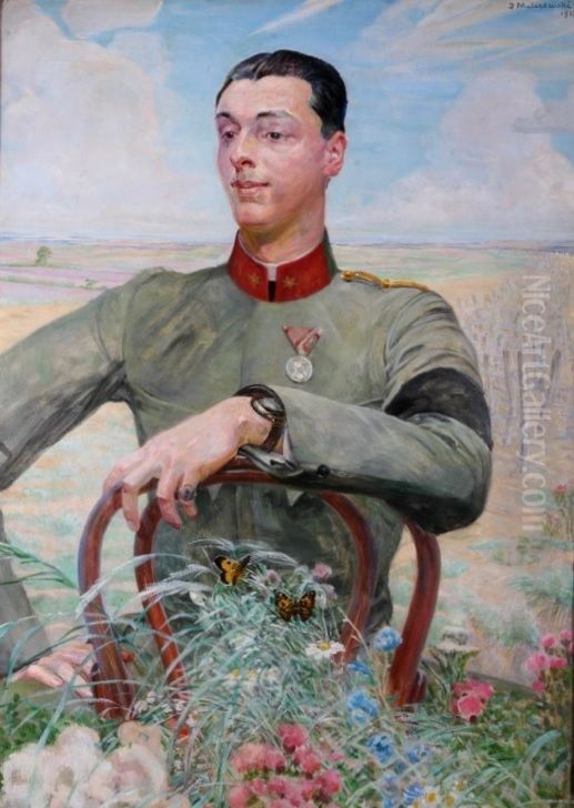 Portret Antoniego Jana Goetz-Okocimskiego (1895-1962) Oil Painting by Jacek Malczewski