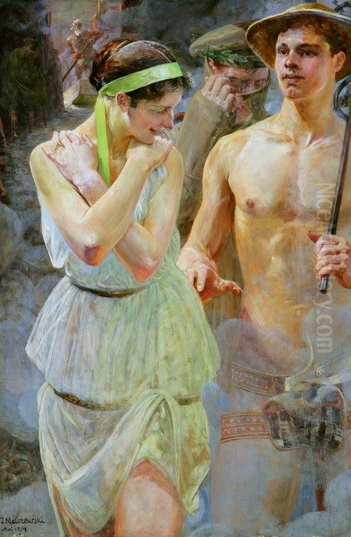 Polonia Oil Painting by Jacek Malczewski
