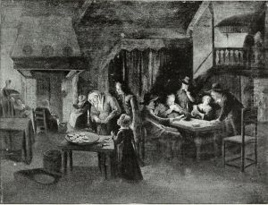 Tavern Scene by Candlelight