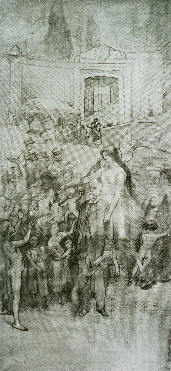 Pereira Passos - Cartao para o painel direito do triptico 