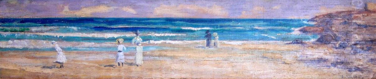 Praia com figuras Oil Painting by Eliseu Visconti