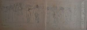 Figuras - Esboco para painel decorativo