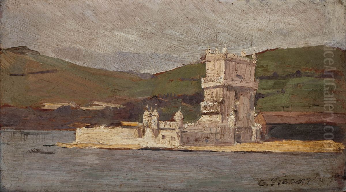 Torre de Belem Oil Painting by Eliseu Visconti