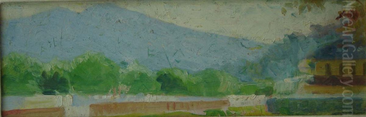 Hotel Le Magourou em Teresopolis Oil Painting by Eliseu Visconti