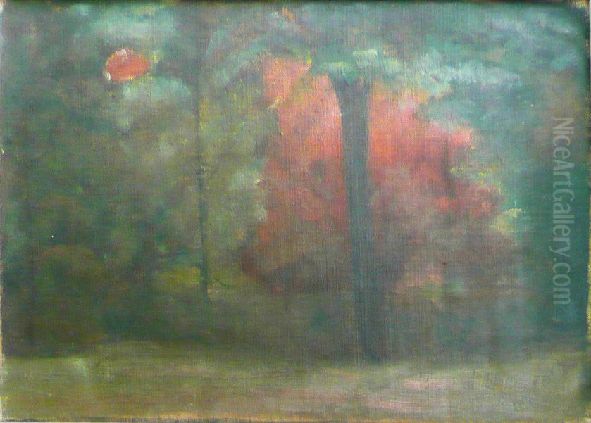 Arvoredo Oil Painting by Eliseu Visconti