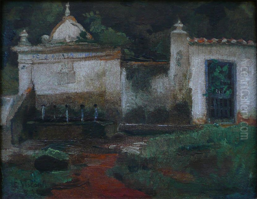 Fonte Judith - Teresopolis Oil Painting by Eliseu Visconti