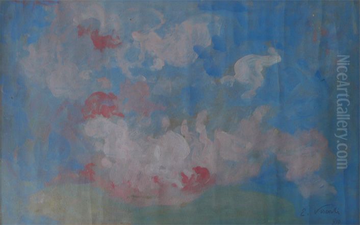 Estudo para Decoracao Oil Painting by Eliseu Visconti