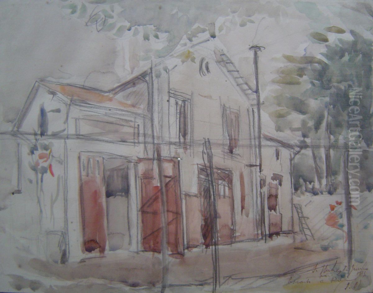 A Casa de Louise em Saint Hubert Oil Painting by Eliseu Visconti