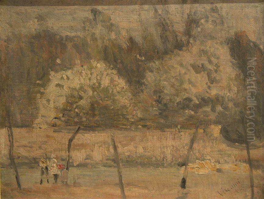 Bois de Boulogne Oil Painting by Eliseu Visconti