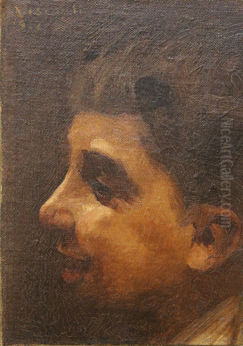 Meu sobrinho Remo Oil Painting by Eliseu Visconti