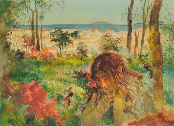A crisalida - Estudo Oil Painting by Eliseu Visconti