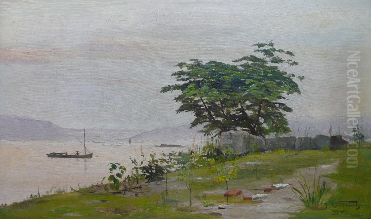 Vista da Gamboa Oil Painting by Eliseu Visconti
