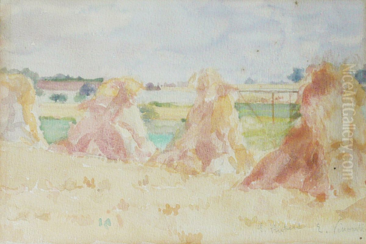 Feno em Saint Hubert Oil Painting by Eliseu Visconti