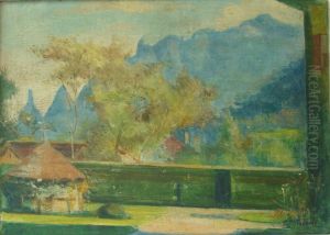 Vista de um Jardim