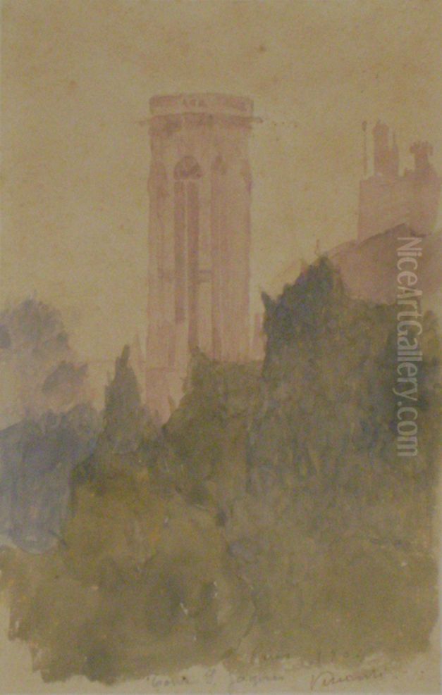 Tour Saint Jacques Oil Painting by Eliseu Visconti