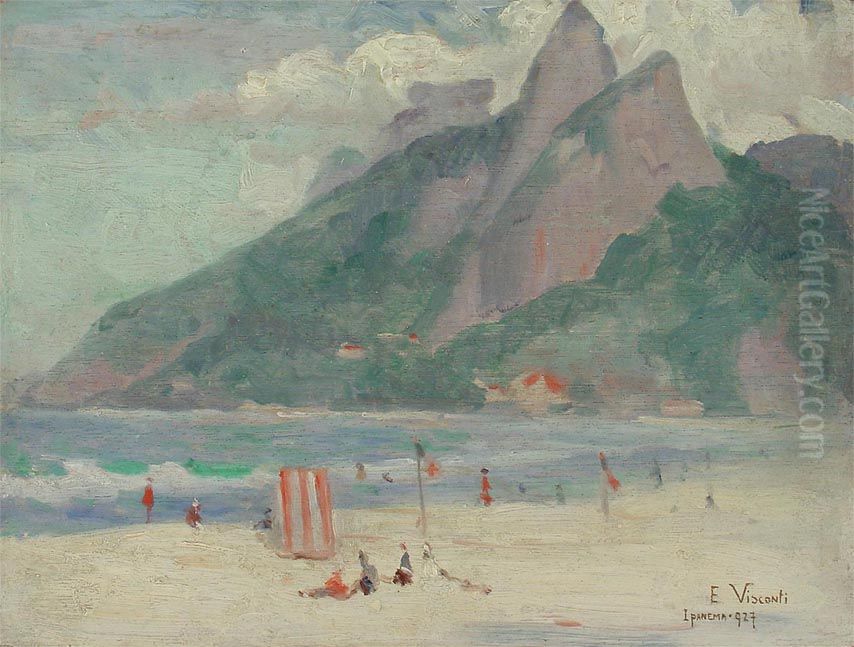 Paisagem de Ipanema Oil Painting by Eliseu Visconti