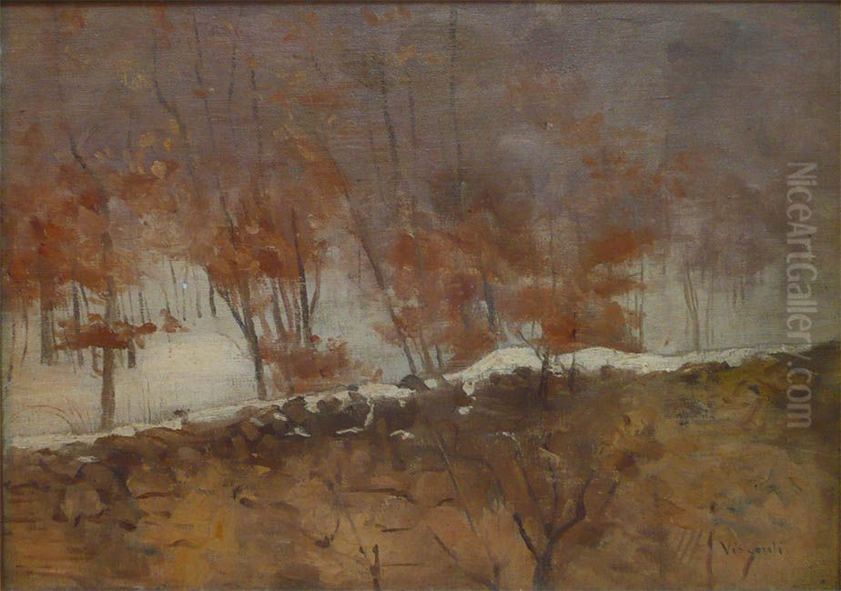 Neve em Saint Hubert Oil Painting by Eliseu Visconti