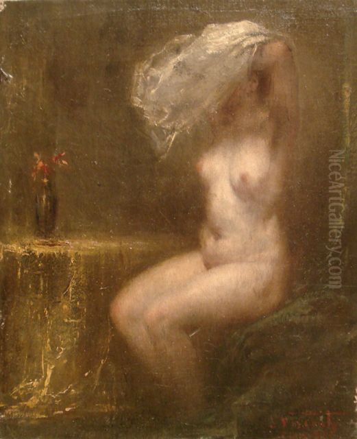 A modelo Oil Painting by Eliseu Visconti