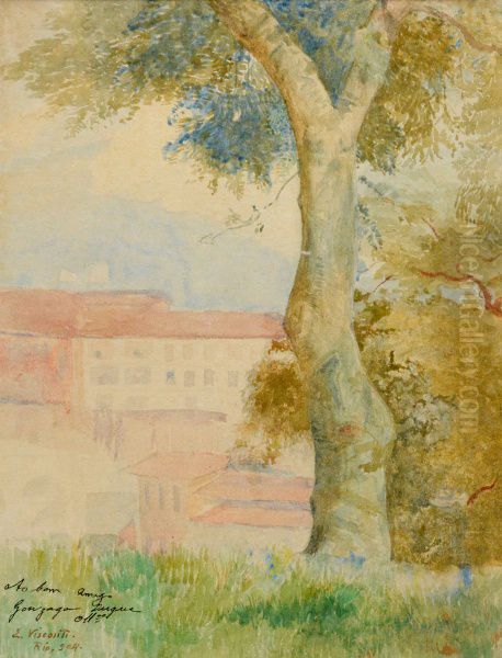 Paisagem no Centro do Rio de Janeiro Oil Painting by Eliseu Visconti