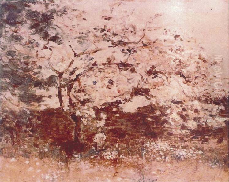 Macieira em flor Oil Painting by Eliseu Visconti