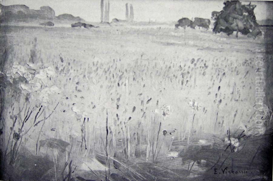 O trigal Oil Painting by Eliseu Visconti