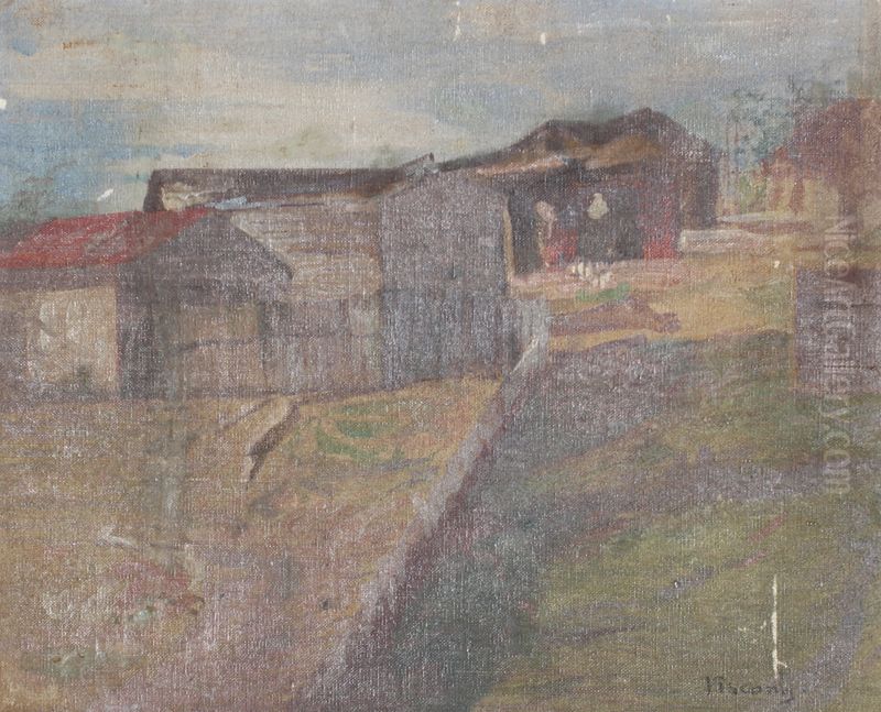 Casario Oil Painting by Eliseu Visconti
