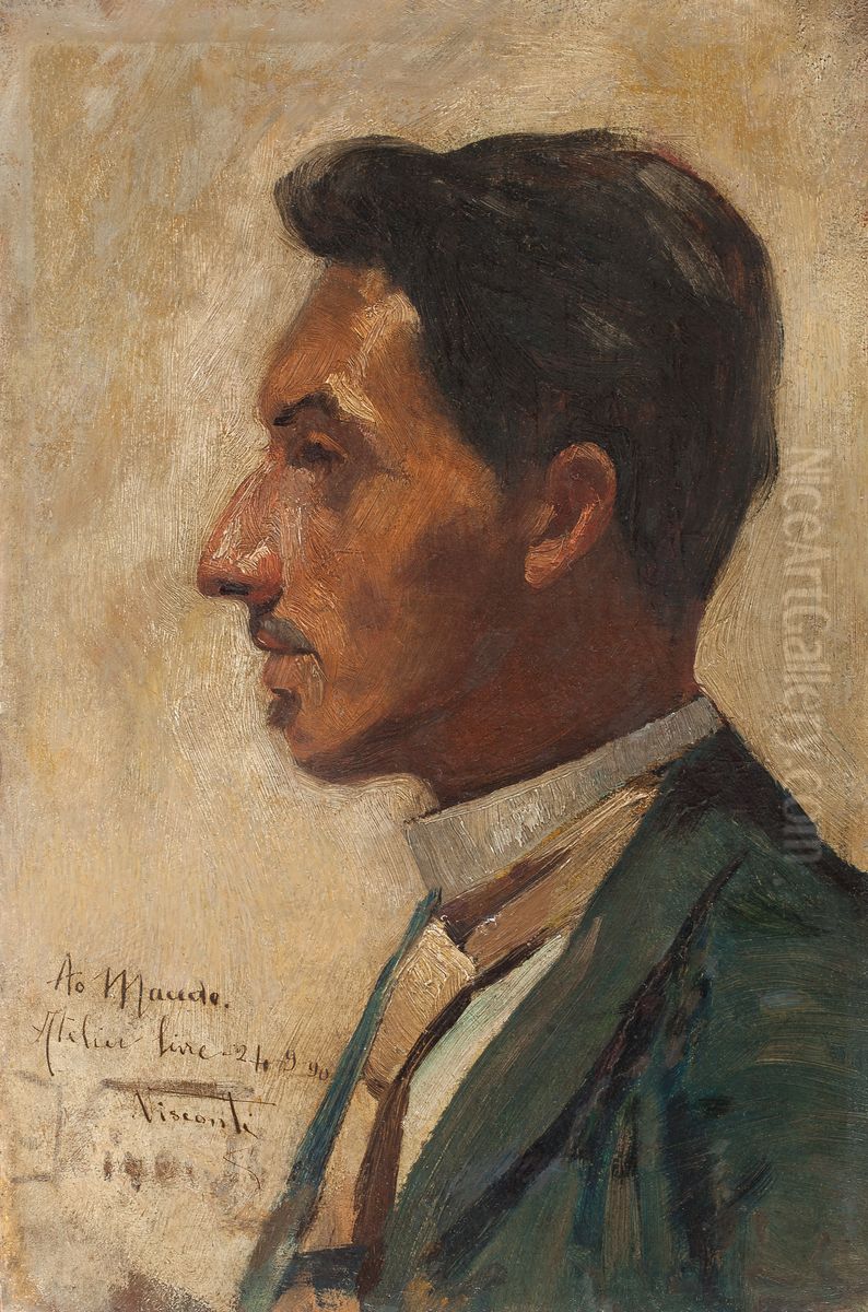 Retrato de Macedo Oil Painting by Eliseu Visconti
